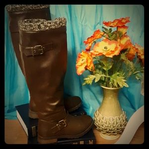 Brown Knee High Boots